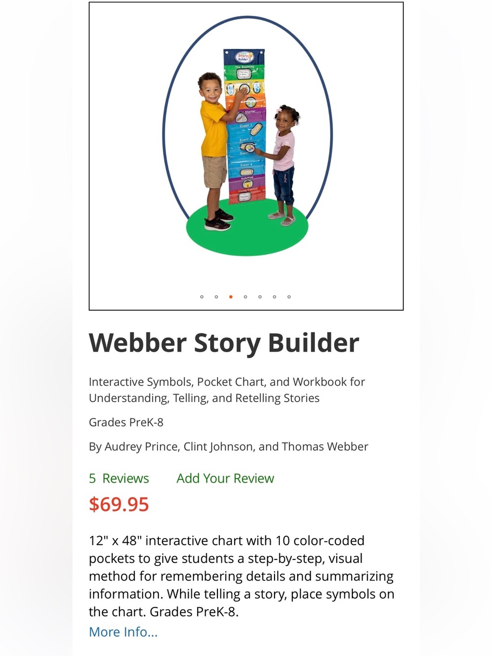 Webber Story Builder Pocket Chart